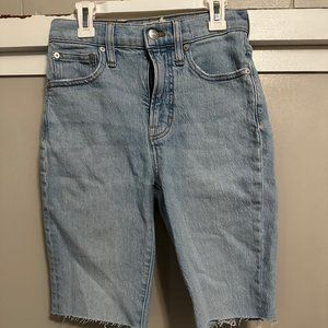 Women's madewell bermuda jean shorts